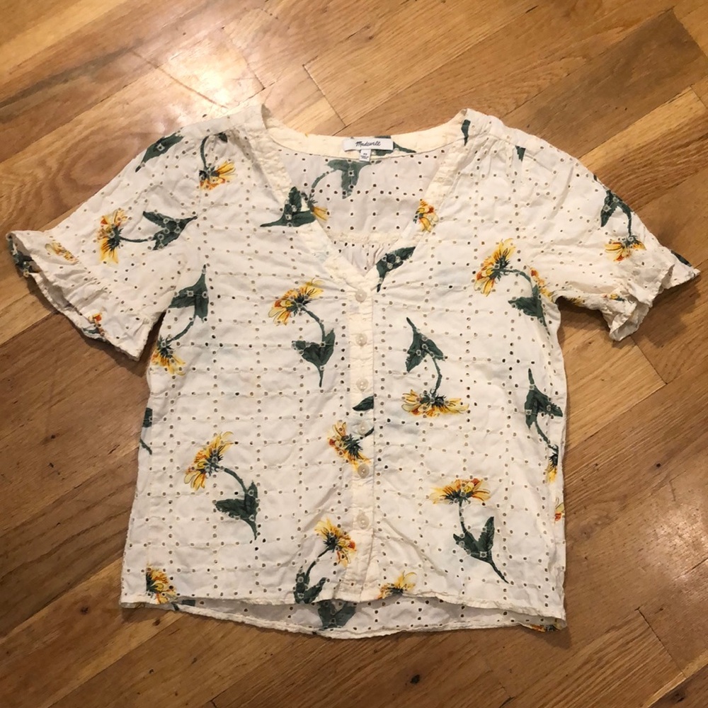 Madewell Sunflower Blouse, Size XS